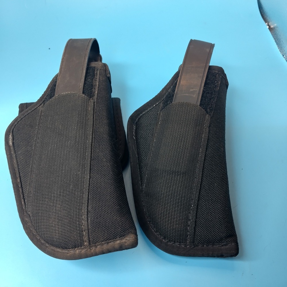 2x Uncle Mike's Sidekick Holsters Size 15 Tactical Duty Belt Gun Holster...